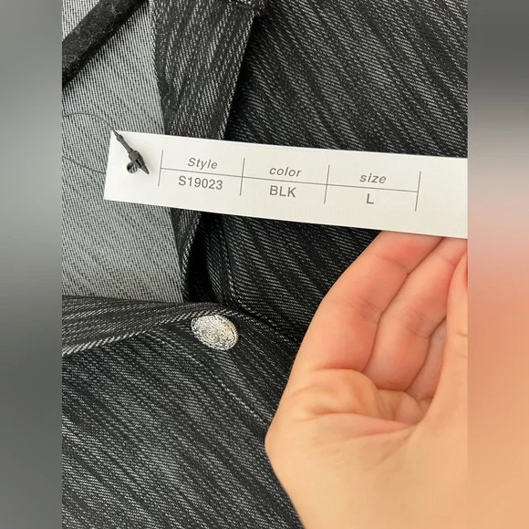 Samuel Dong Black High-Low Shirt Dress with Sailor Collar - Picture 2 of 3